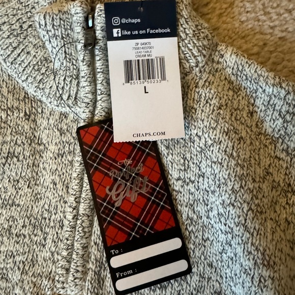 Chaps Men’s Sweater NWT - Picture 2 of 2